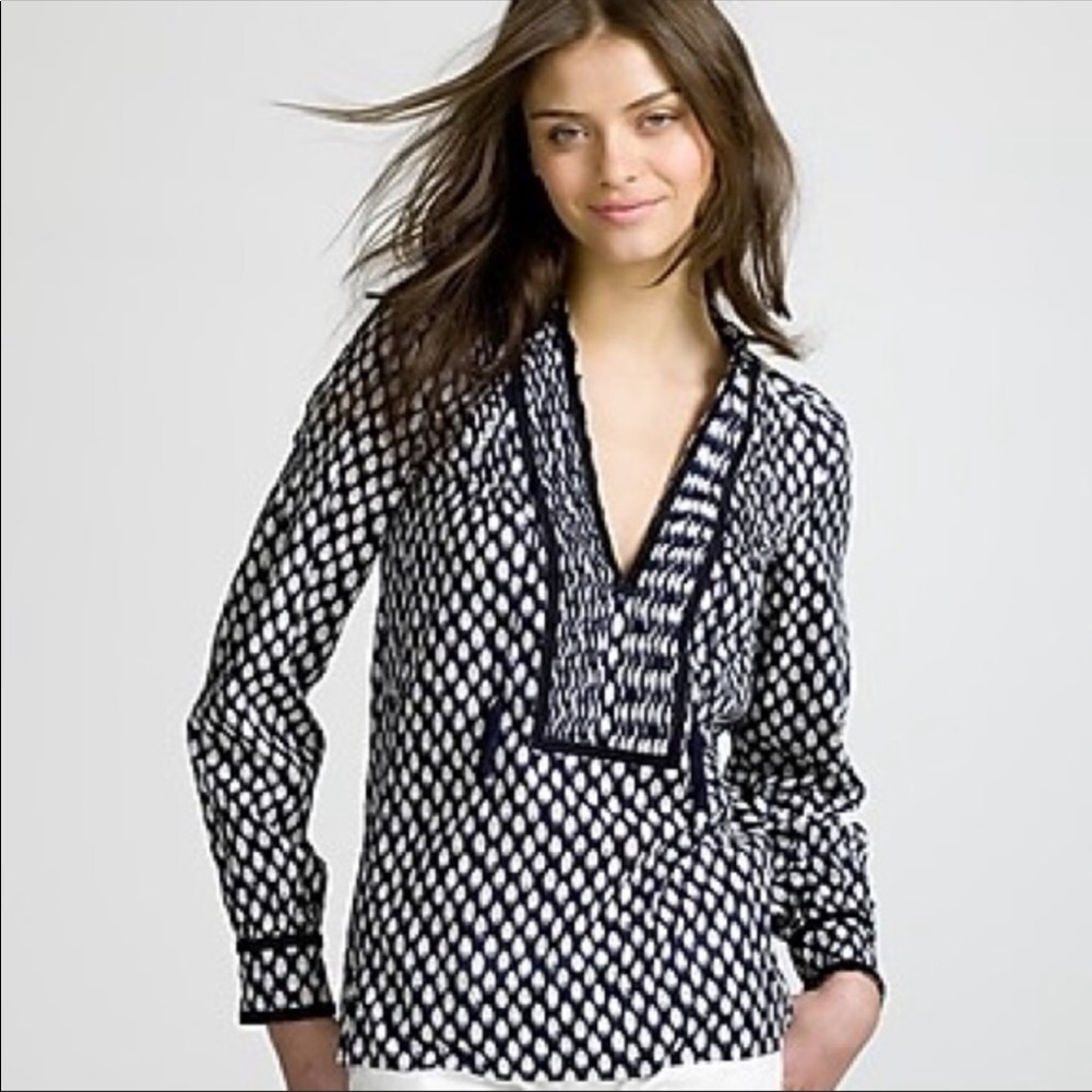J. Crew Odessa Printed Cotton Tunic